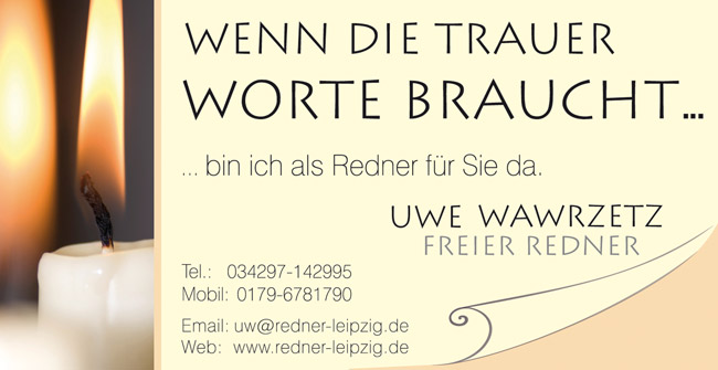 Freier Redner Leipzig - Uwe Wawrzetz